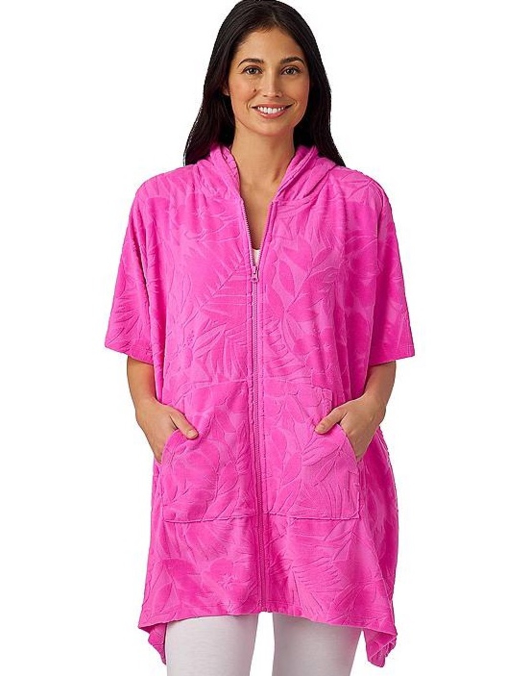 🌸Cuddl Duds Jacquard Baby Terry Poncho Wrap